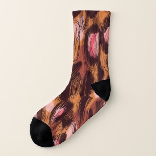 Leopard Spots African Animal Pattern Socks