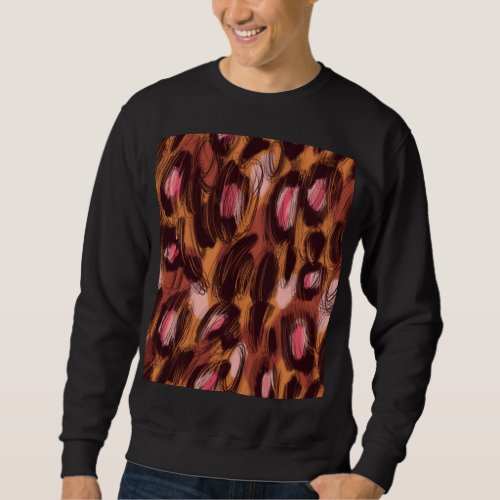 Leopard Spots African Animal Pattern Sweatshirt