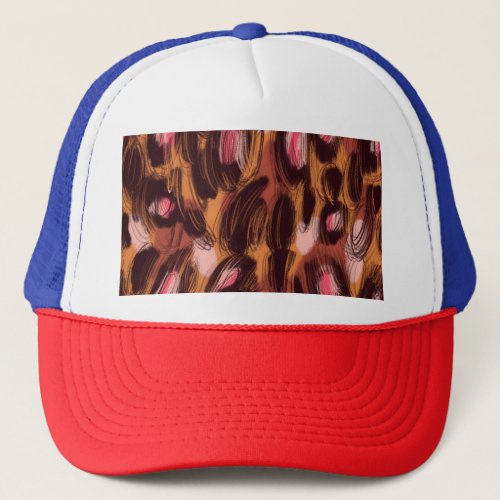 Leopard Spots African Animal Pattern Trucker Hat