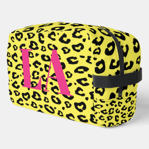 Leopard spots animal print custom toiletry bag