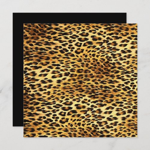 Leopard Spots Camouflage Pattern Painting Invitation