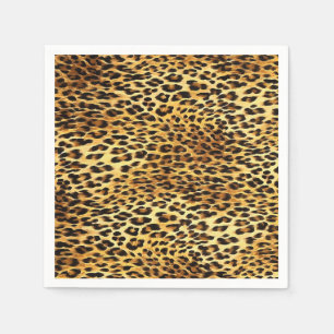 Leopard Spots Camouflage Pattern Painting Napkins