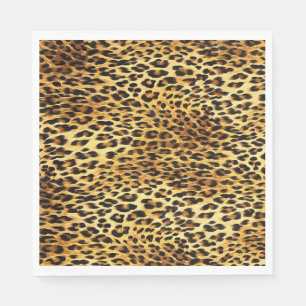 Leopard Spots Camouflage Pattern Painting Napkins