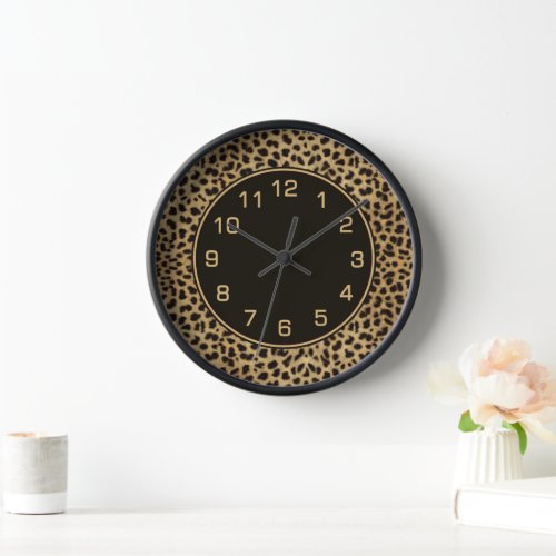 Leopard Spots Clock