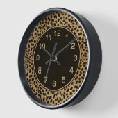 Leopard Spots Clock (Angle)