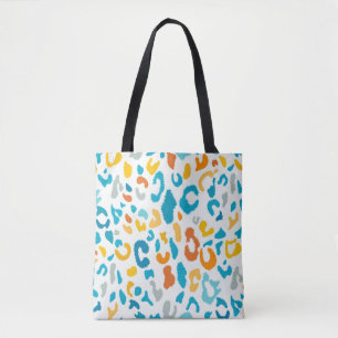 Leopard Spots: Colorful Vintage Texture. Tote Bag