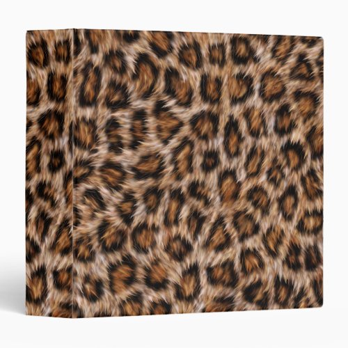 Leopard Spots Fur Jaguar Animal Cat skin Patternj 3 Ring Binder