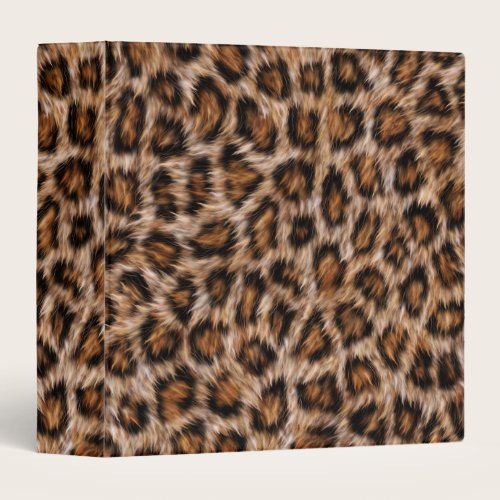 Leopard Spots Fur Jaguar Animal Cat skin Pattern.j 3 Ring Binder