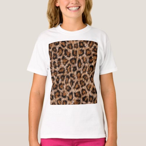 Leopard Spots Fur Jaguar Animal Cat skin Patternj T_Shirt