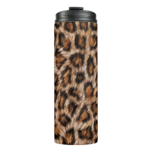 Leopard Spots Fur Jaguar Animal Cat skin Pattern.j Thermal Tumbler