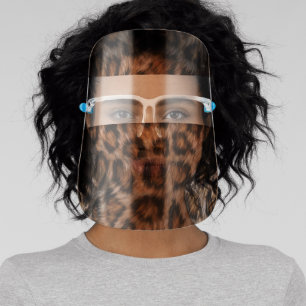 Leopard Spots Fur Jaguar Animal Pattern Face Shield