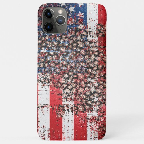  Leopard  Spots Grunge American USA Flag AP27 iPhone 11 Pro Max Case