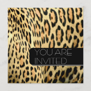 Leopard spots invitation