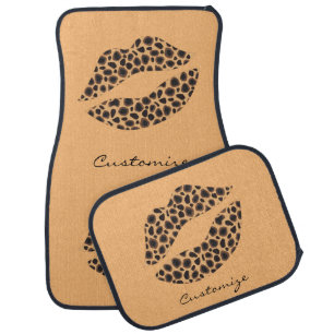 Leopard Spots Lipstick Kiss Thunder_Cove Car Floor Mat