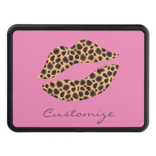 Leopard Spots Lipstick Kiss Thunder_Cove Hitch Cover