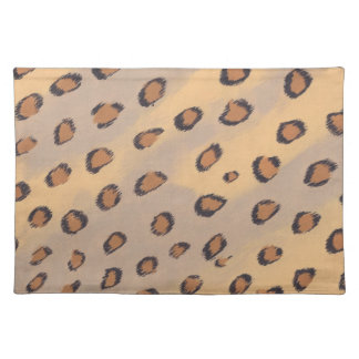Leopard Spots Painting Custom Cloth Placemats