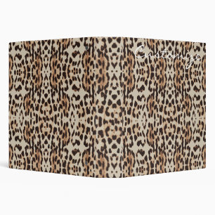 Leopard Spots Pattern Thunder_Cove 3 Ring Binder