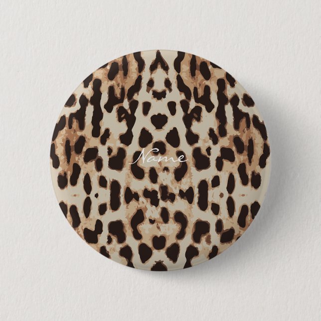 Leopard Spots Pattern Thunder_Cove Button (Front)