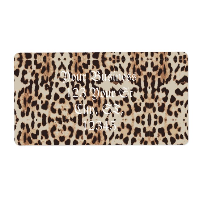 Leopard Spots Pattern Thunder_Cove Label (Front)