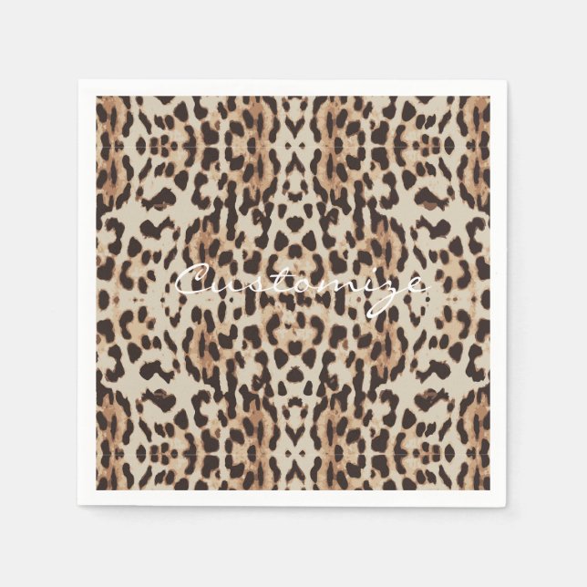 Leopard Spots Pattern Thunder_Cove Napkins (Front)