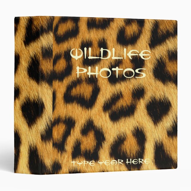 LEOPARD SPOTS Photo Album (Binder) Binder (Front/Spine)