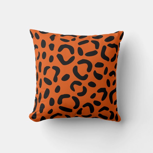 Leopard Spots Throw Pillow (Front)