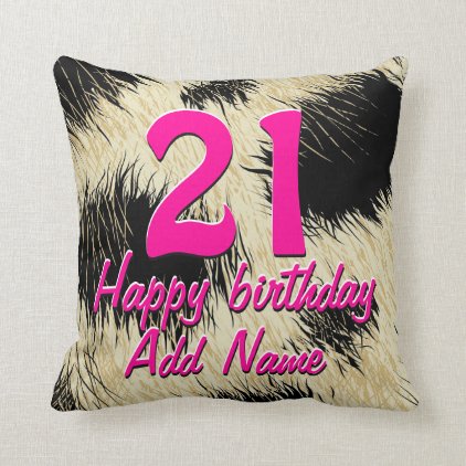 Leopard spots throw pillow