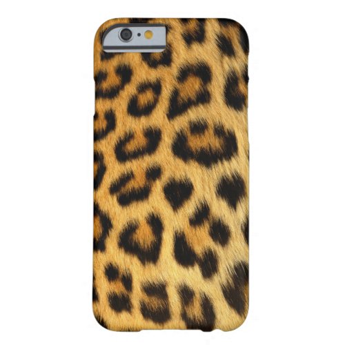 Leopard Spotted Faux Fur African Cat Photo_sample Barely There iPhone 6 Case