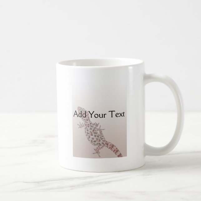 Leopard Spotted Gecko on Sand Coffee Mug (Right)