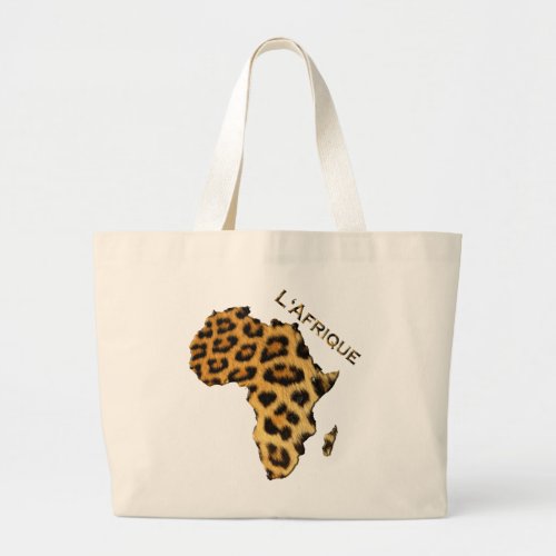Leopard_spotted Map of Africa Tote Bag