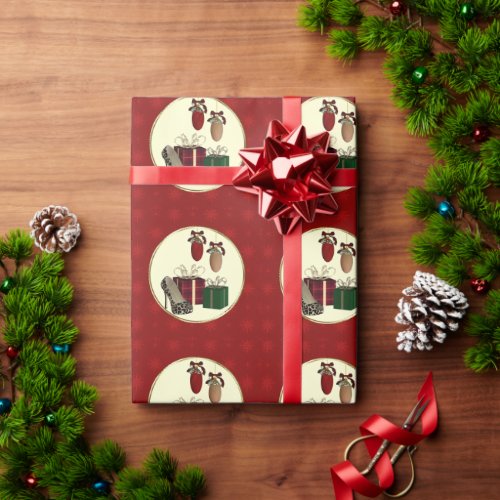 Leopard Stiletto holiday gifts Wrapping Paper