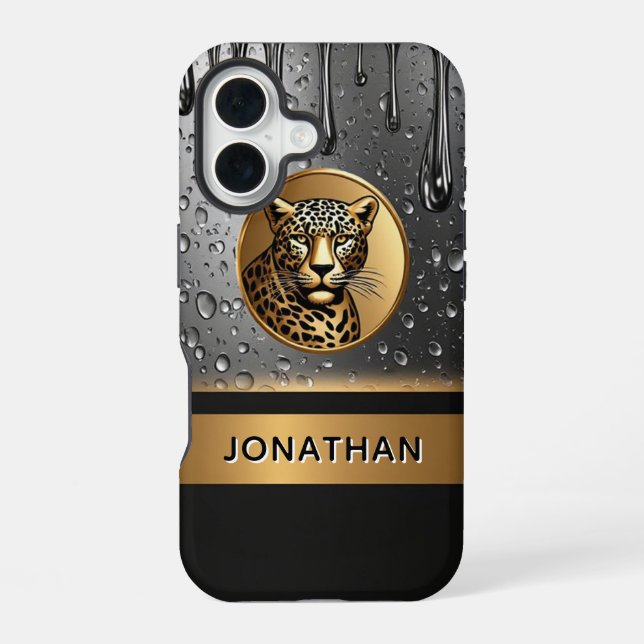 Leopard Strength Custom Design 🐆 Iphone Case (Back)