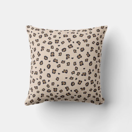 Leopard Stripes  Bold Style Throw Pillow