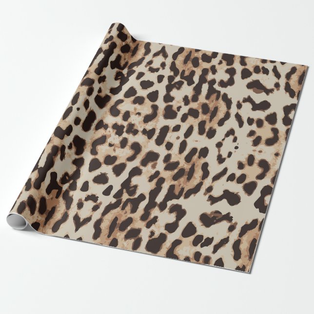 Leopard Style print. Wrapping Paper (Unrolled)