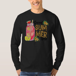 Leopard Sweet Summer Time  I Love Summer Beach Vac T-Shirt