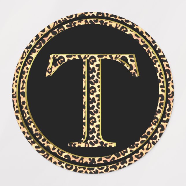 Leopard T Labels (Design 3)