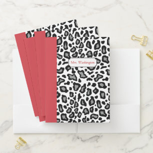 Leopard Teacher's Lesson Plan School Folders