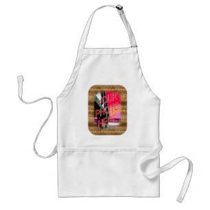 Leopard Template Frame Adult Apron