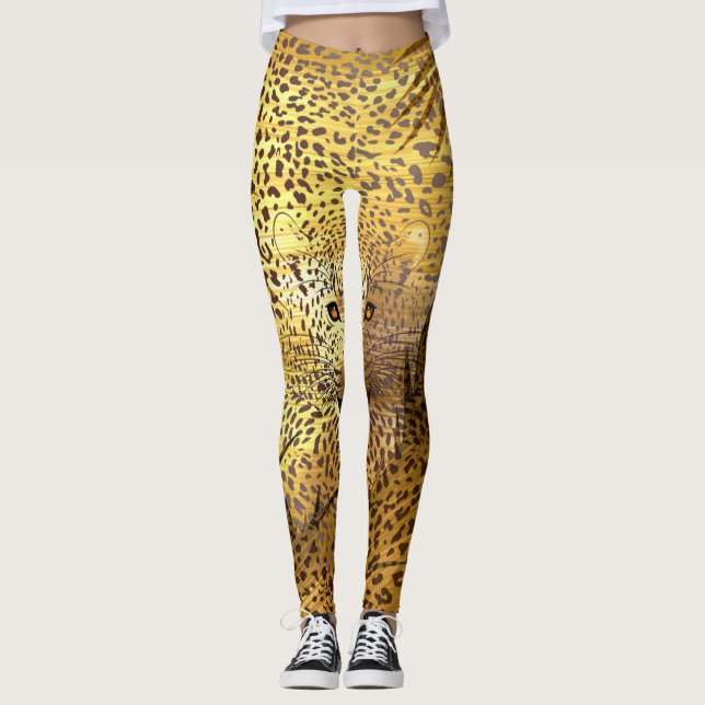 Leopard Territory 1 Leggings (Front)