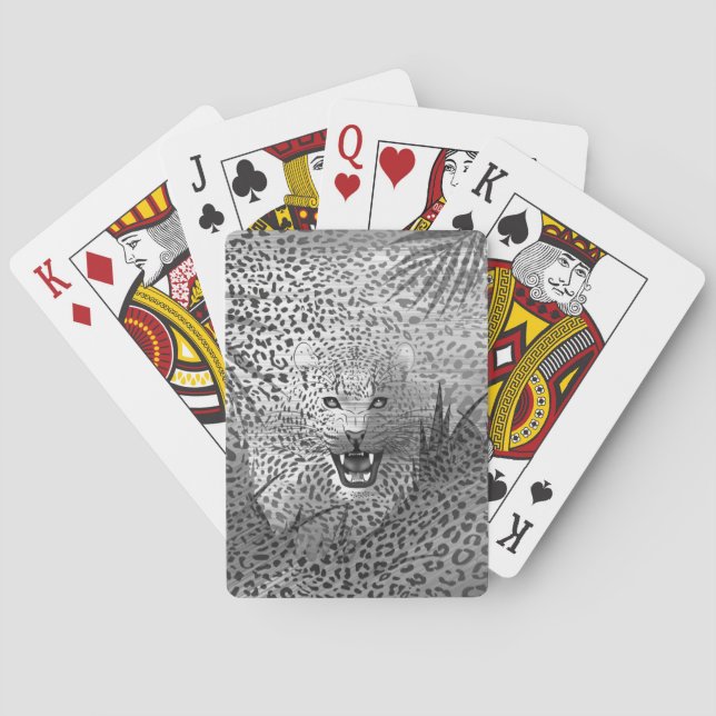 Leopard Territory 2 Poker Cards (Back)