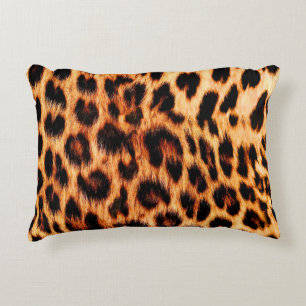 Leopard texture, African animal seamless pattern. Accent Pillow