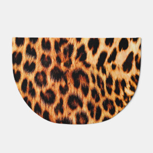 Leopard texture, African animal seamless pattern. Doormat