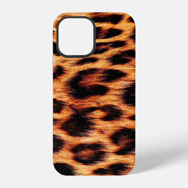 Leopard texture, African animal seamless pattern. Iphone Case (Back)