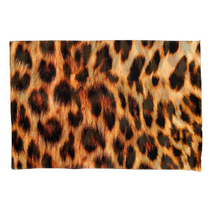 Leopard texture, African animal seamless pattern. Pillow Case