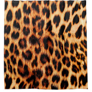 Leopard texture, African animal seamless pattern. Shower Curtain