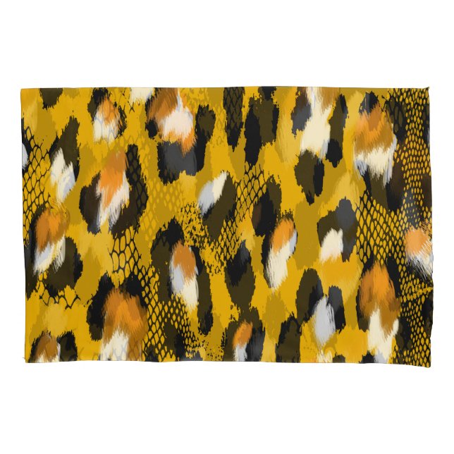 Leopard Texture Animal Print Background Pillow Case (Front)