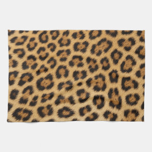 leopard texture fur skin leather animal print patt kitchen towel
