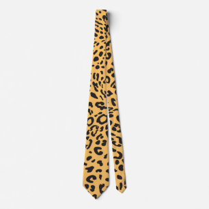 Leopard Texture Neck Tie