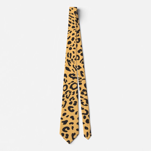 Leopard Texture Neck Tie (Front)