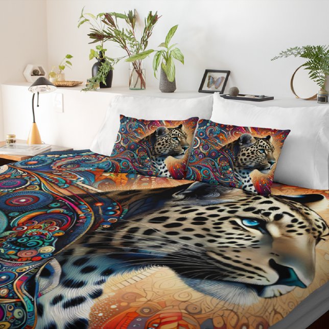 Leopard Thrill: Bold Branch and Birds Duvet Cover (Creator Uploaded)
